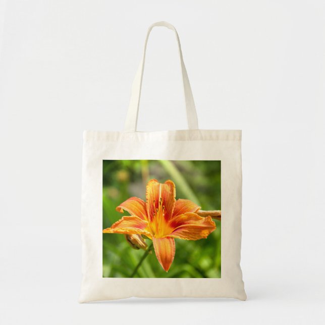 Cute big Lily flower photo Tote Bag (Front)