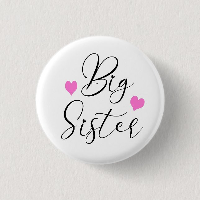Cute Big Sister        3 Cm Round Badge (Front)