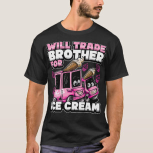 Cute Big Sister Ice Cream Truck Funny Quote Matchi T-Shirt