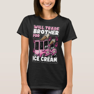 Cute Big Sister Ice Cream Truck  Quote Matching T-Shirt