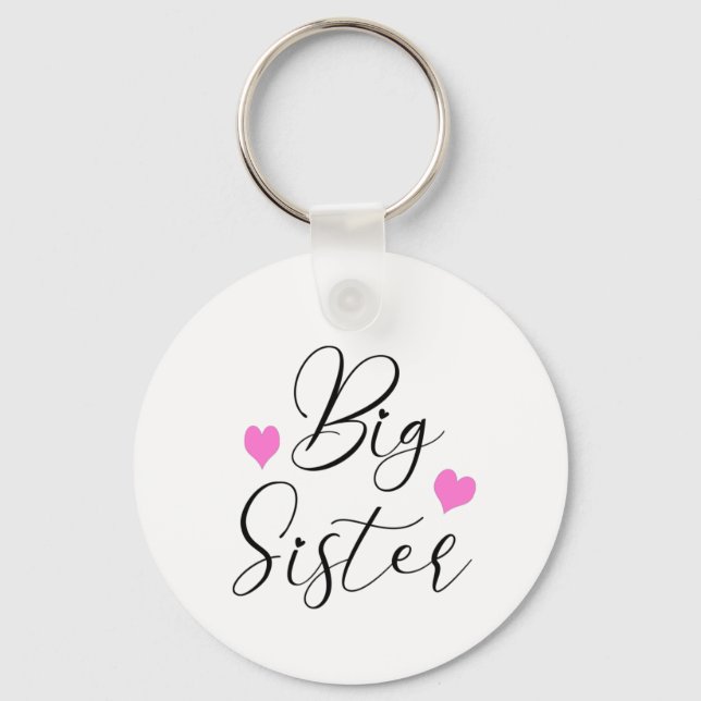 Cute Big Sister        Key Ring (Front)