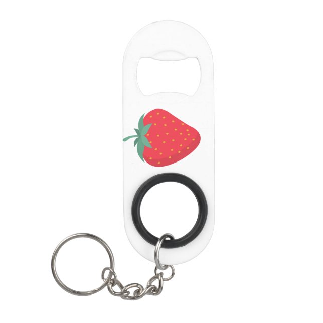 Cute Big Strawberry Keychain (Front)