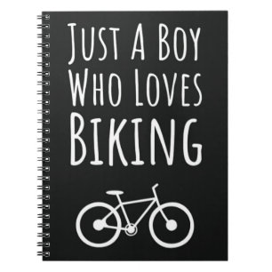 Cute Biking Gifts For Baby Boys Kids Cycling Biker Notebook