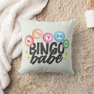 Cute Bingo Babe word art Cushion