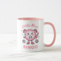 Cute Bingo Ball Pink Character Funny Saying