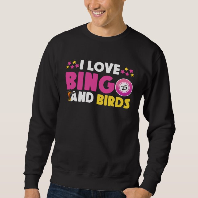 Cute Bingo Design For Casino Game Bingo Lover Sweatshirt (Front)