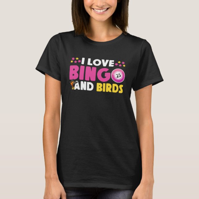 Cute Bingo Design For Casino Game Bingo Lover T-Shirt (Front)