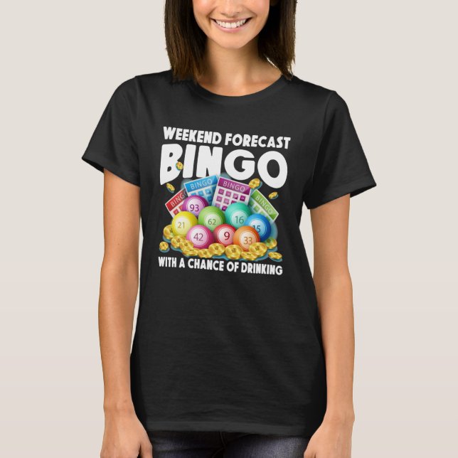Cute Bingo For Casino Game Bingo  2 T-Shirt (Front)