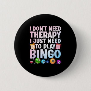 Cute Bingo Novelty For Men Women Bingo Lover Bingo 6 Cm Round Badge