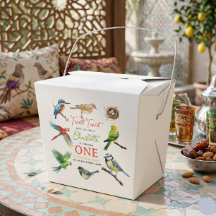 Cute Bird 1st Birthday Sweet Baby Bird Party Favour Box