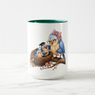 Cute Bird Accent Mug