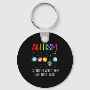 Cute Bird Autism Seeing The World From A Different Key Ring