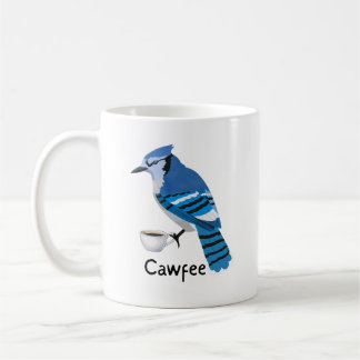 Cute Bird Cawfee Mug, Coffee Lover Gift,  Mug