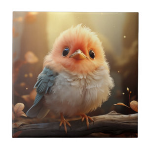 Cute bird ceramic tile
