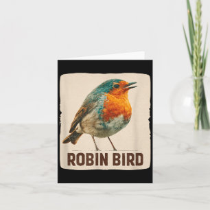 Cute Bird Costume for Robin Lovers Card