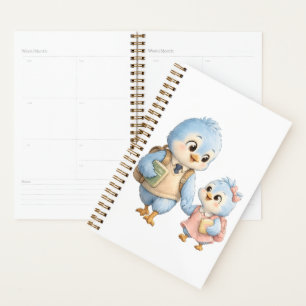 Cute Bird Daily Planner Notebook