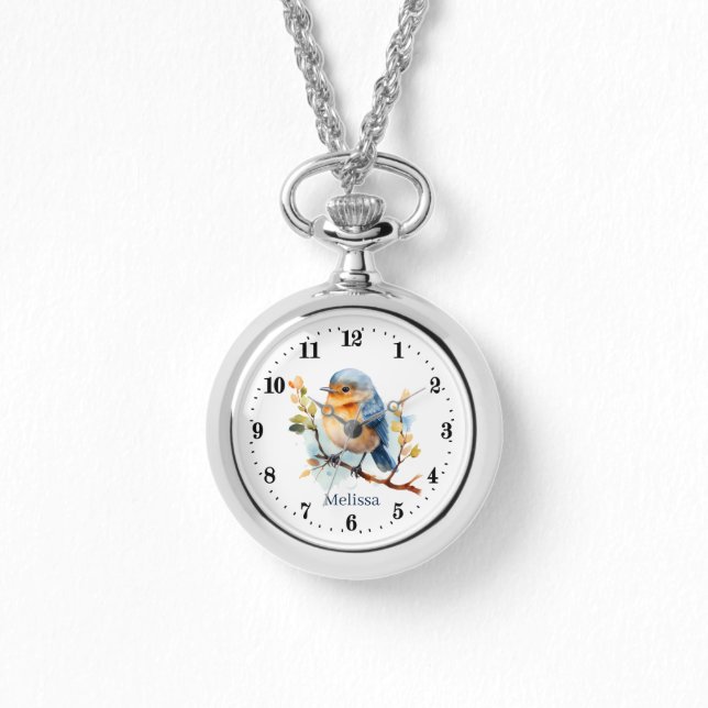 Cute bird lovers add name Watch (Front)