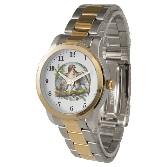 Cute bird lovers eagle owl watch (Angled)
