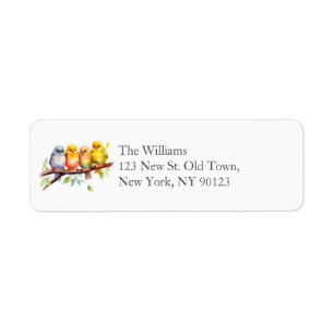 Cute Bird Return Address Label