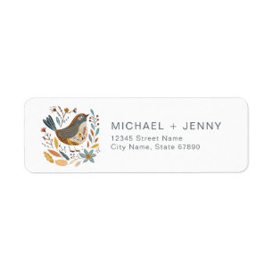 Cute Bird Return Address Labels