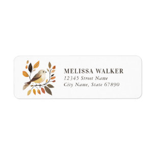 Cute Bird Return Address Labels