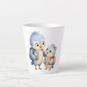 Cute Bird Siblings Coffee Latte Mug