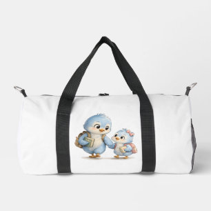 Cute Bird Siblings Weekender Bag