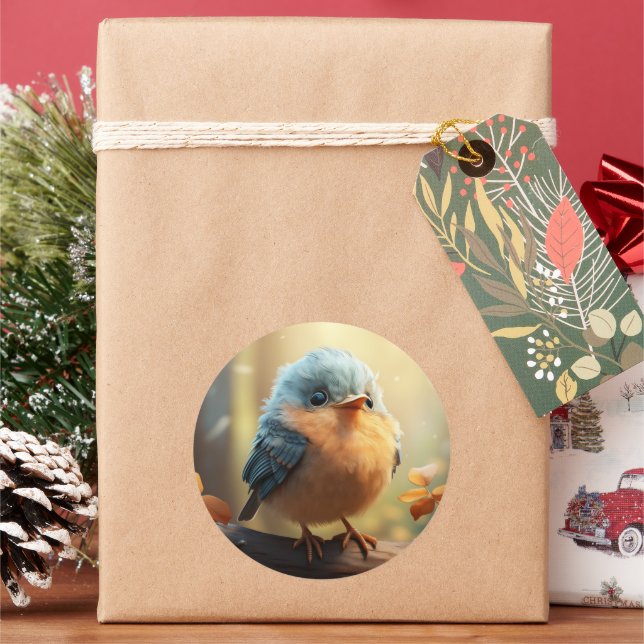 Cute bird sticker (Holiday)