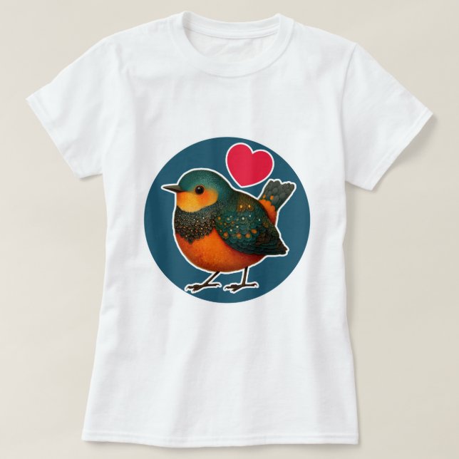 Cute Bird T-Shirt (Design Front)