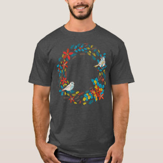 Cute Bird Wreath T-Shirt