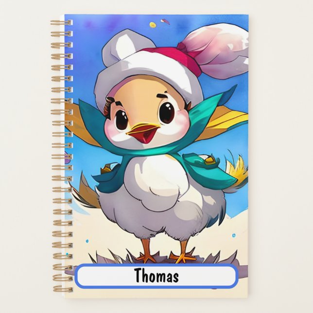 Cute Birdie Planner With Customisable Nametag (Front)