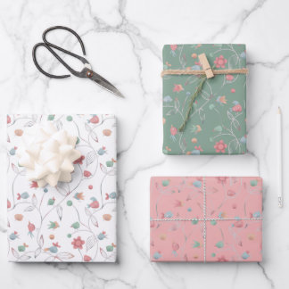 Cute Birdie Wrapping Paper Sheet