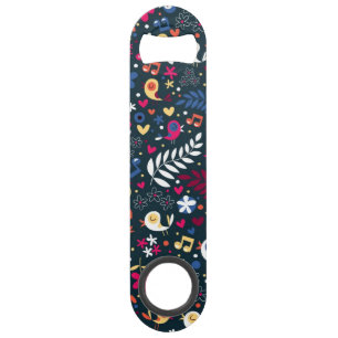 cute birds and flowers pattern