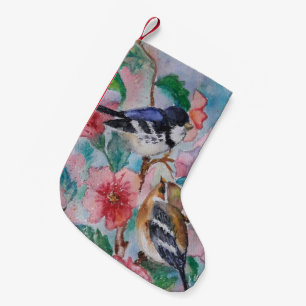 Cute Birds Christmas Stocking
