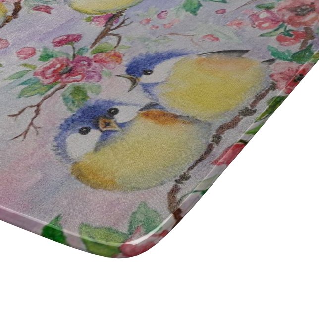 Cute Birds Cutting Board (Corner)