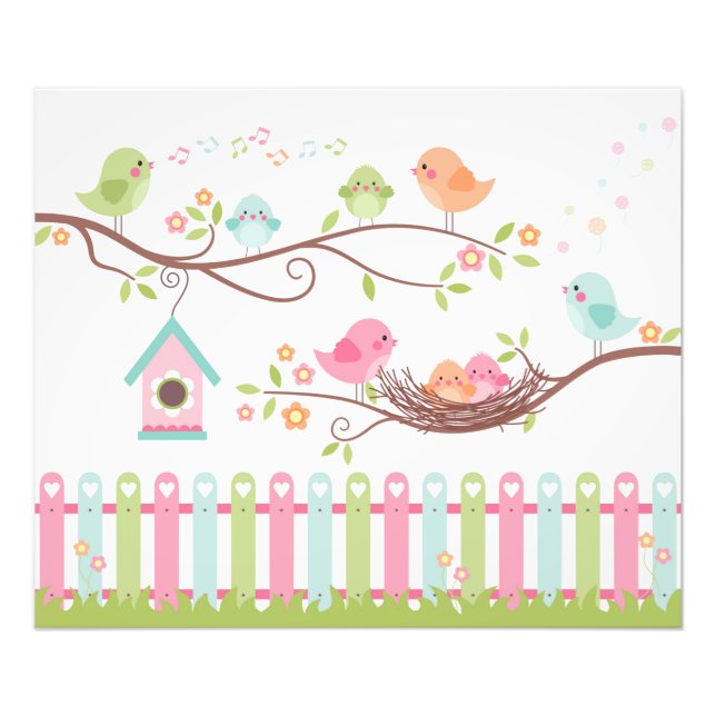 Cute Birds Nest Photo Print (Front)