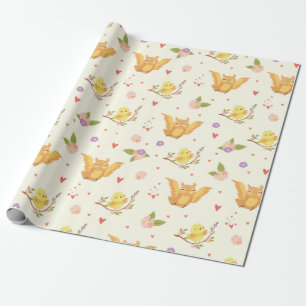 Cute Birds Wrapping Paper