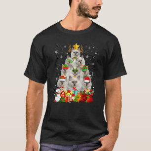 Cute Birman Cat Christmas Tree Ornament Cat Xmas T-Shirt