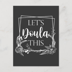 Cute Birth Doula Midwife Baby Catcher Postcard