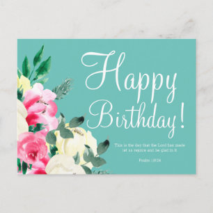 Cute Birthday Bible Verse Postcard