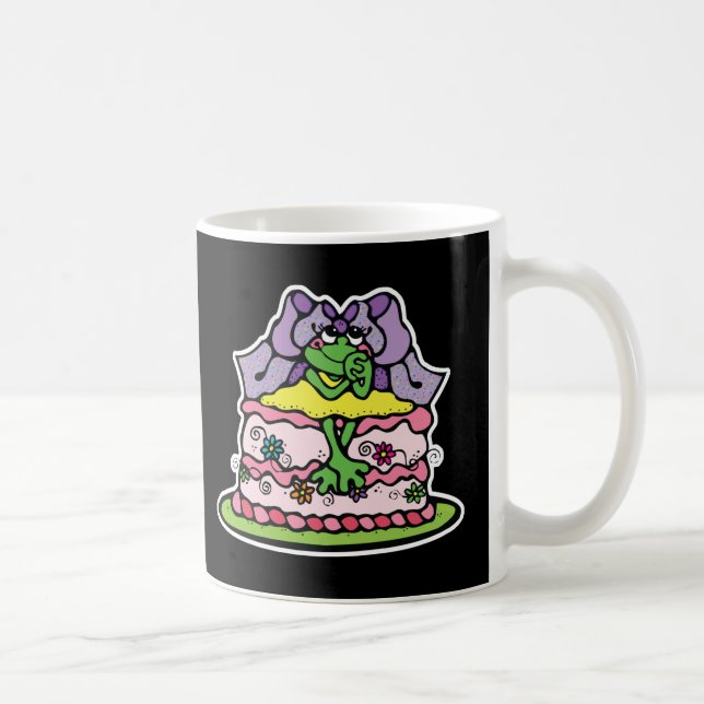 cute birthday cake froggy coffee mug (Right)