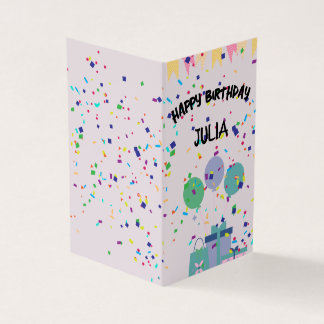 Cute Birthday celebration Greeting card design