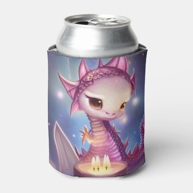 Cute Birthday Dargon Can Cooler (Can Front)