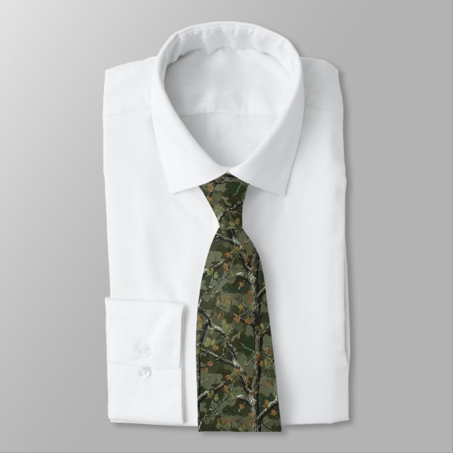 Cute Birthday Gift Ideas Camo  Tie (Tied)