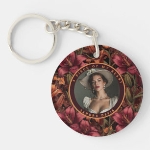 Cute Birthday Gifts For Mum Lilies Floral Key Ring