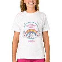Cute Birthday Girl Magical Unicorn T-Shirt