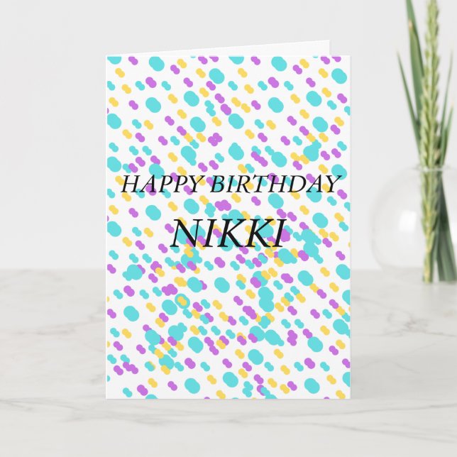 Cute birthday greeting cards for her (Front)