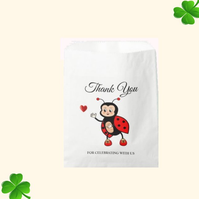 Cute Birthday Ladybug Favour Bag (Creator Uploaded)