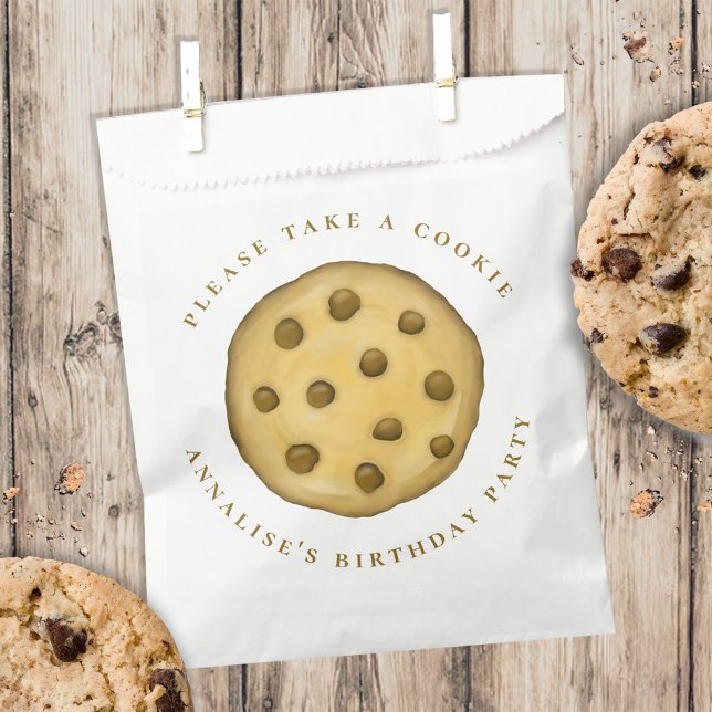 Cute Birthday Party Cookie Treat Personalised Favour Bag (Creator Uploaded)