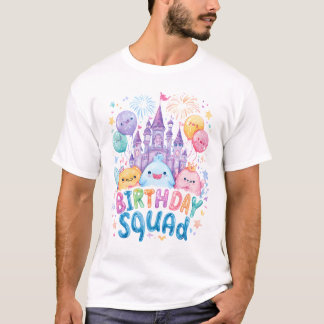 Cute Birthday Squad T-Shirt | Fairyland Castle The